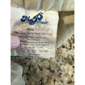 My Pillow Giza Dreams King Flat Sheet 2 King‎ &2Queen Cases. Sage Used 5427